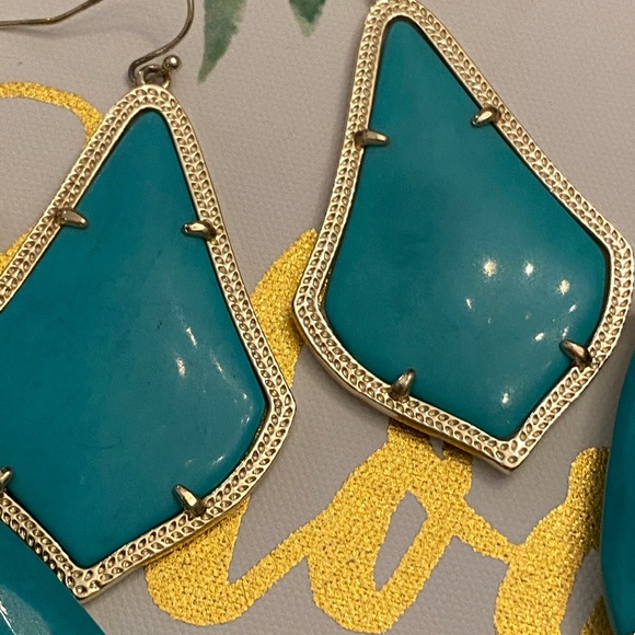 ❤️KENDRA SCOTT TEAL SET HARLOW AND ALEXANDRAS ❤️ - Picture 7 of 10